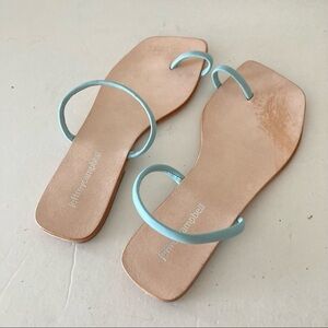 NWOT Jeffery Campbell Free People Shailine Strappy Sky Blue Sandals Sz 6